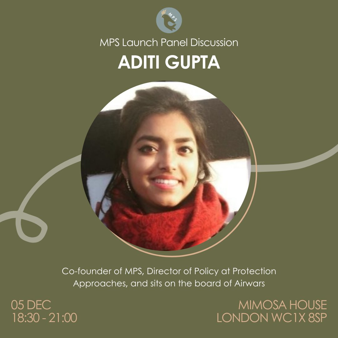 _uk_mps's tweet photo. Aditi Gupta (@aditimadhura)

Co-founder of MPS, Director of Policy at Protection Approaches (@IBVprev), and sits on the board of Airwars (@airwars) https://t.co/Mp855ugHpK