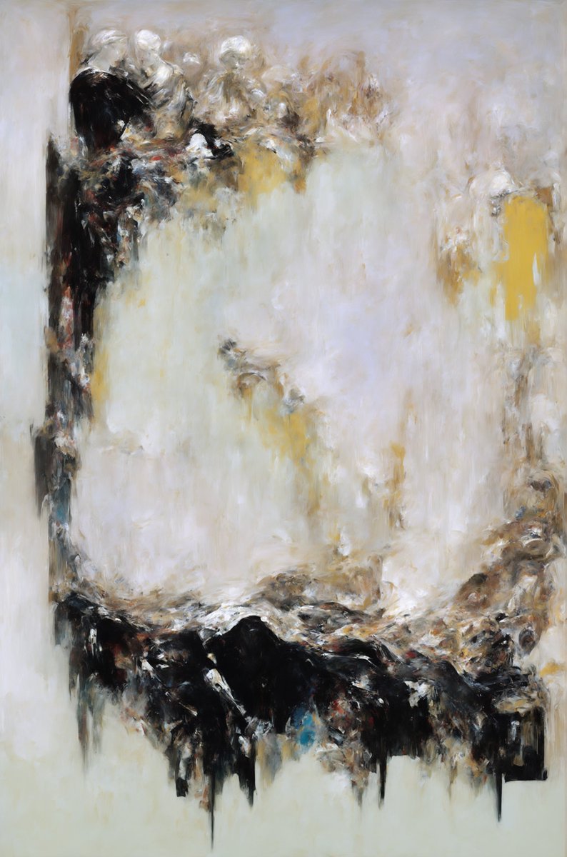 - Start :
- Collection :
- "Degenerative Adversarial Networks" (#DAN) :

It is a stated desire to break away from traditional realistic representations, 
to get closer to the concept of algorithmic expressionism. 

objkt.com/collections/KT…

#nabukodoro #aiart #tezos #gan