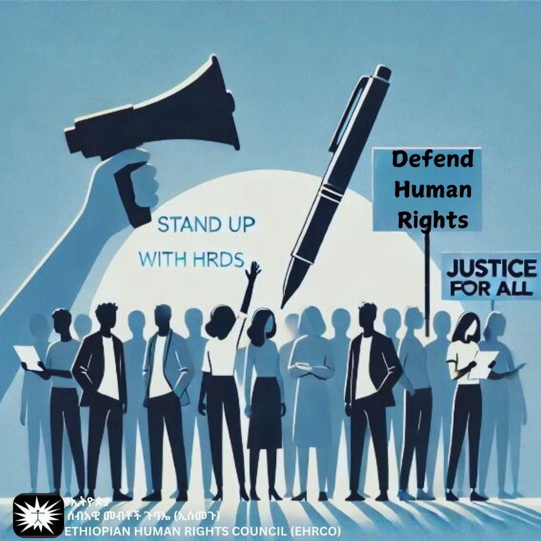 hrcoethio's tweet photo. Human rights defenders stand strong despite the challenges they face. It's time for all of us to stand with them and ensure their protection. ๐ก #ProtectHRDs https://t.co/zqAl6ytVXz