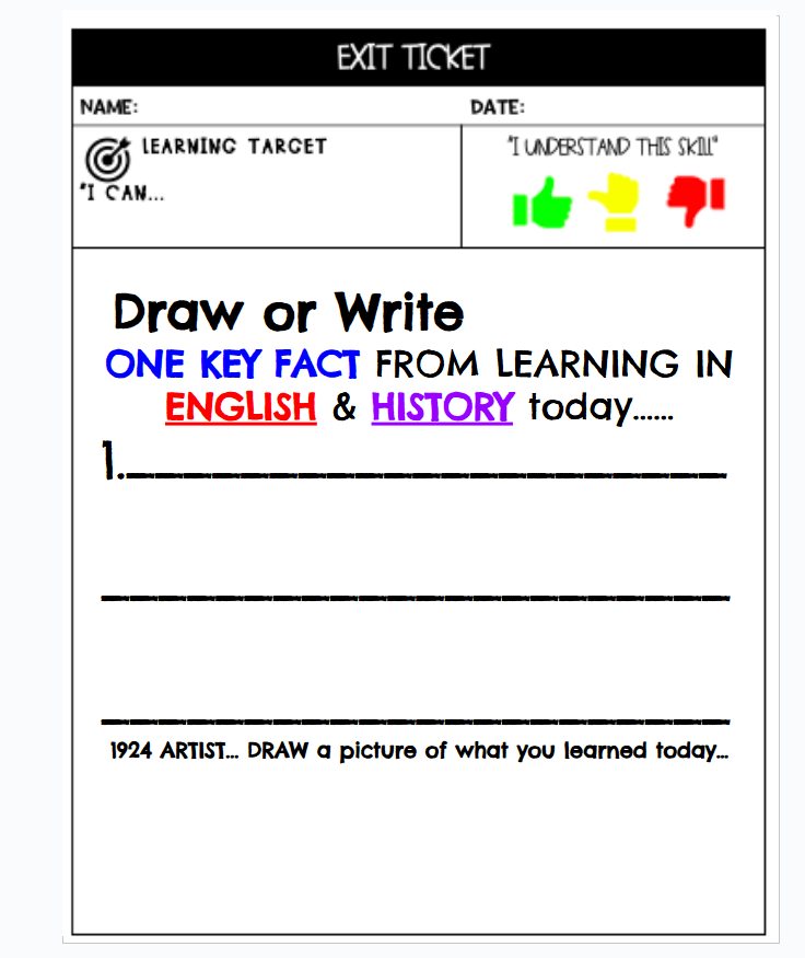 RANESIAEDWARDS's tweet photo. Love the EXIT TICKET that I revised to give every kid access to cementing their learning. Every child can own their learning- with pictures, word cards, & scaffolding.#Fundamental5
# Structures & Strategies Matter.. from SLC/Life SKILLS to IB Lesson Closure & Exit Tickets Matter. https://t.co/Xy1p9fhC6k