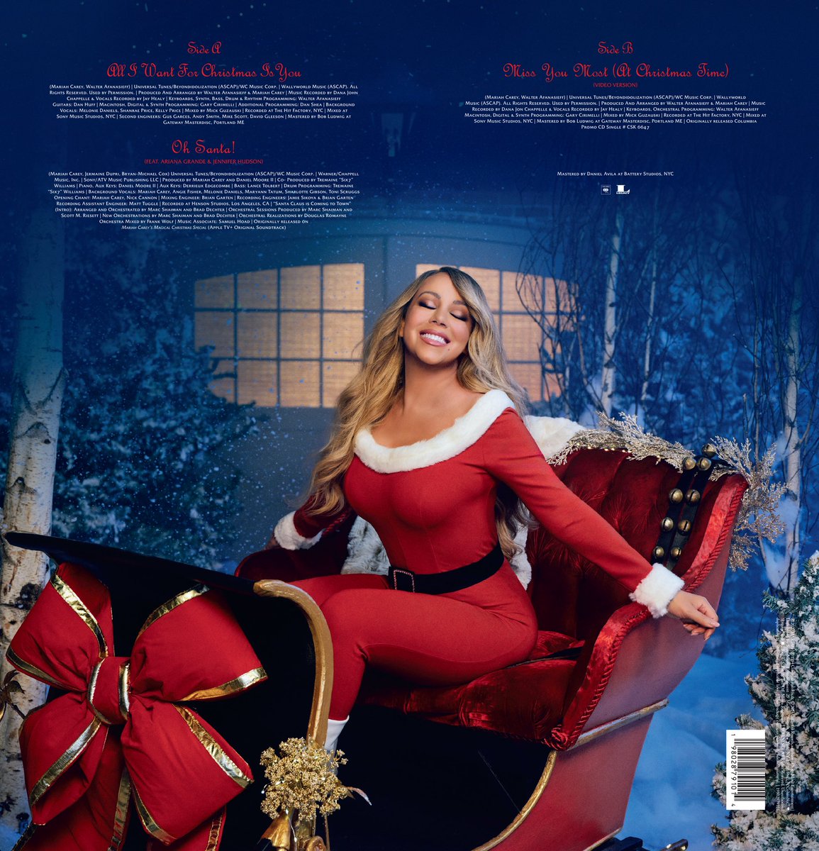 Is it safe to talk about Christmas music now? 😄 My new “All I Want For Christmas Is You” singles feature some festive bonus tracks including “Oh Santa!” with Ariana Grande and Jennifer Hudson, and “Christmas Wrapping” with my daughter Roe 🥰🥰 mariahcarey.rosecityworks.com