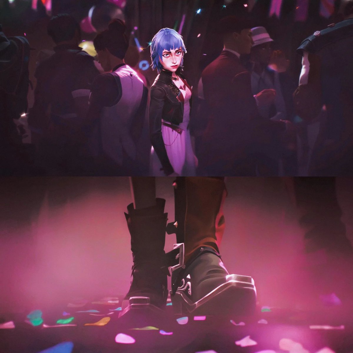 NicaVee03's tweet photo. Si c'est le rose de ma passion, c'est aussi le bleu de ma tristesse....
L'amour est mélancolique
#Arcane #ArcaneSeason2 #Jinx #Powder #ArcaneJinx #ArcanePowder #JinxPowder https://t.co/VhxoDLNFq9