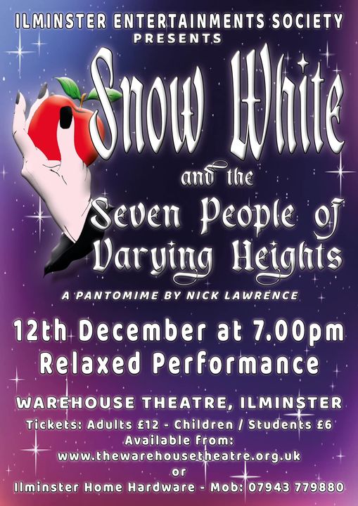 Tickets for our Pantomime Snow White and the Seven People of Varying Height are almost gone. Three Performances are already sold out with only ten tickets left! seaty.co.uk/snowwhite24