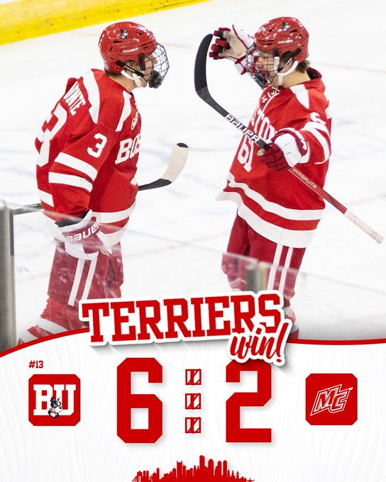 Terriers thump Merrimack, gain Friendship Four final vs. Notre Dame