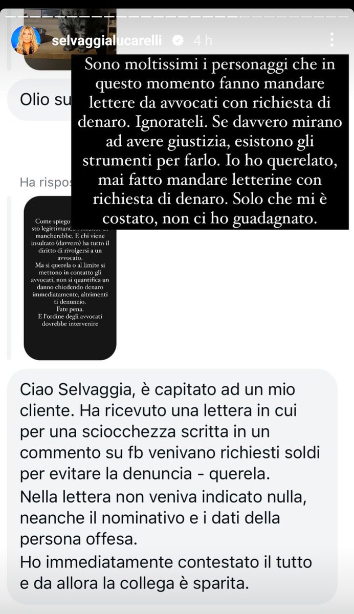 Jess_16j's tweet photo. #influcirco
Ma state leggendo le storie di @stanzaselvaggia? Gli avvocati degli influencer mandano lettere minatore chiedendo dei soldi in cambio dell'archiviazione per chi fa dei commenti negativi o insulti sotto i loro post.
Cioè vi prego, ma io sono scioccata https://t.co/1D9F5E2NzE
