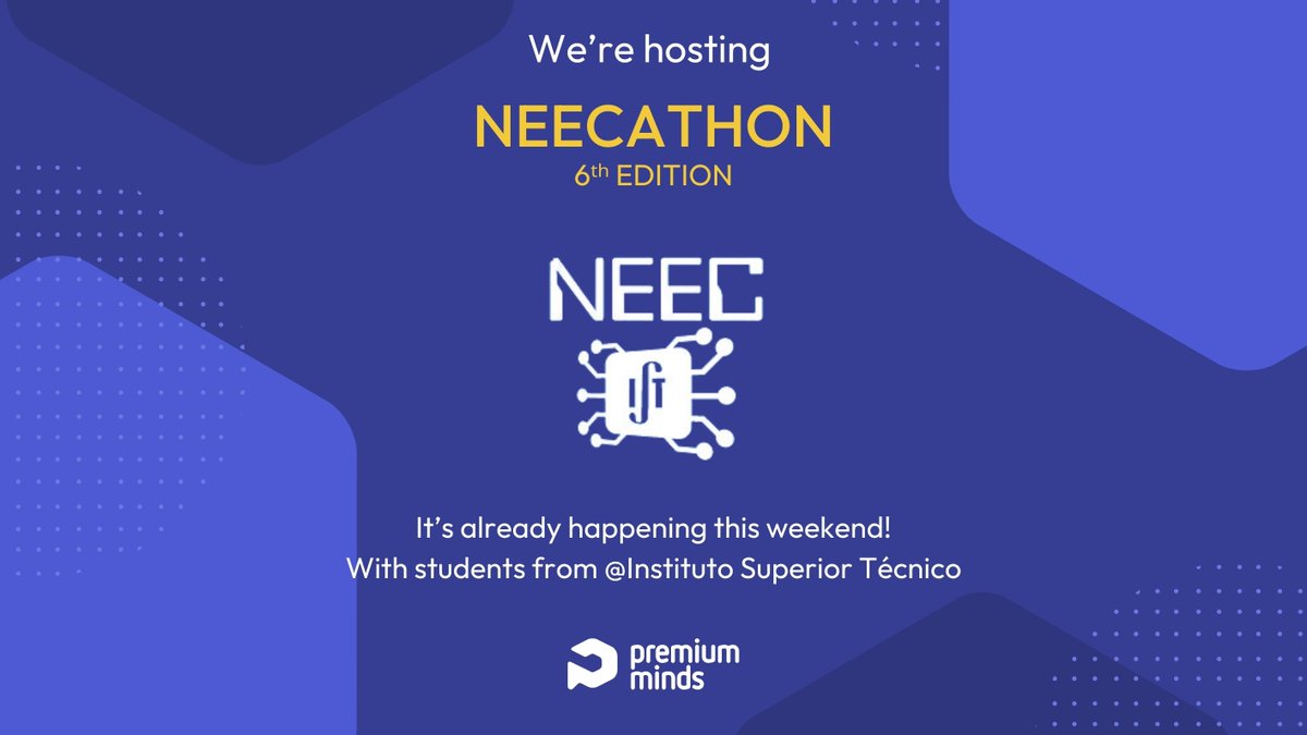 PremiumMinds's tweet photo. Tomorrow, we welcome the students of @istecnico  into our office for Neecathon — our 48-hour coding marathon! 

Over the weekend, teams will collaborate to bring their stored ideas to life through creativity and teamwork.

Stay tuned for updates! https://t.co/l4QQPwzmuf