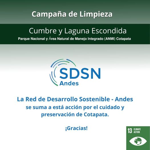 Invitamos a más instituciones, organizaciones y voluntarios a unirse a esta iniciativa. ¡Juntos podemos marcar la diferencia! 📷
📷La Campaña se realizará el domingo 8.
Para mayor información, ingresa al enlace sdsnbolivia.org/limpieza-cumbr…
