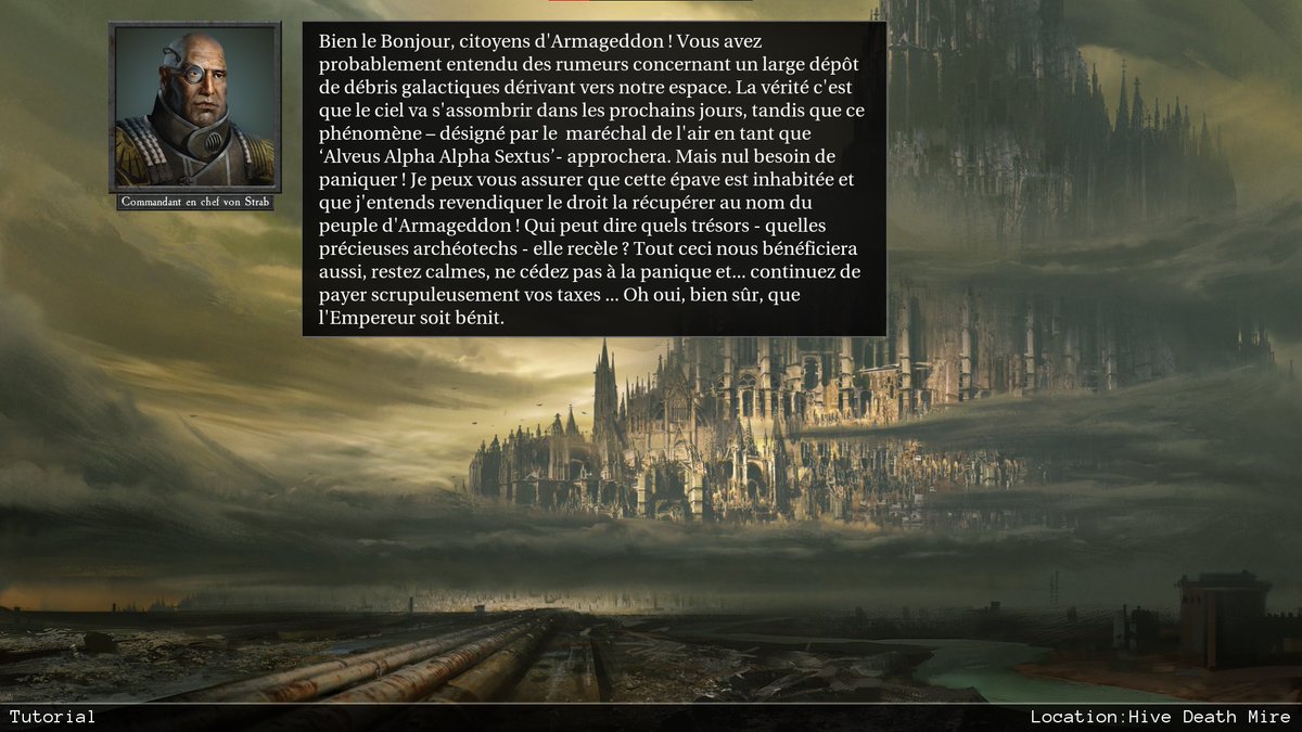 il est leur de se battre pour Armageddon et  l'empereur