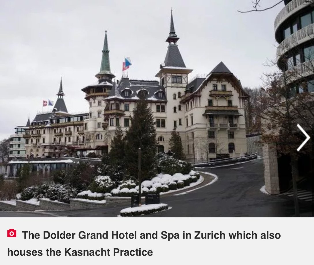 notastrwbrysng2's tweet photo. Well THAT is specific..
The Dolder Grand Hotel houses the clinic Kasnacht Practice, which is where George Michael allegedly checked in to go through ELECTRIC SHOCK THERAPY "after suic*** attempts", in order to treat its addiction and mental health issues, right before his death. https://t.co/4GlApSj19T