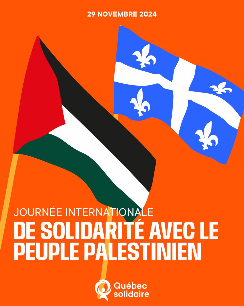 Nous prendrons toujours la parole pour défendre la paix et les droits du peuple palestinien.

47 ans après son instauration par les Nations unies en 1977, la Journée internationale de solidarité avec le peuple palestinien est plus importante que jamais.