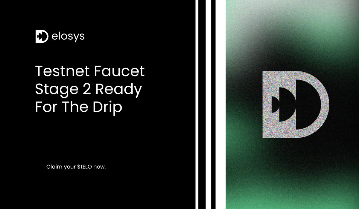 We are happy to announce to you that the Faucet for Testnet Stage 2 has been enabled! 💧

Drip tELO: testnet-faucet.elosys.io