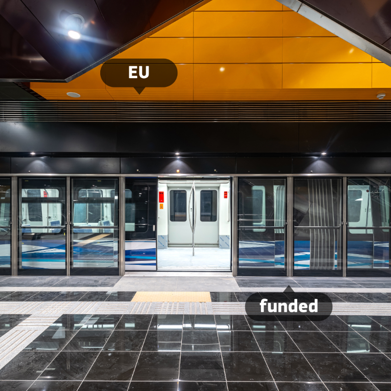 EU_Commission's tweet photo. Thanks to EU funds, the new Thessaloniki 🇬🇷 metro opens its doors today promising to reshape the daily life of thousands of people travelling across the city.

It is expected to:

🚇reduce traffic congestion by 57,000 vehicles/day
🚇cut pollutants by 212 tonnes daily

#EUfunded