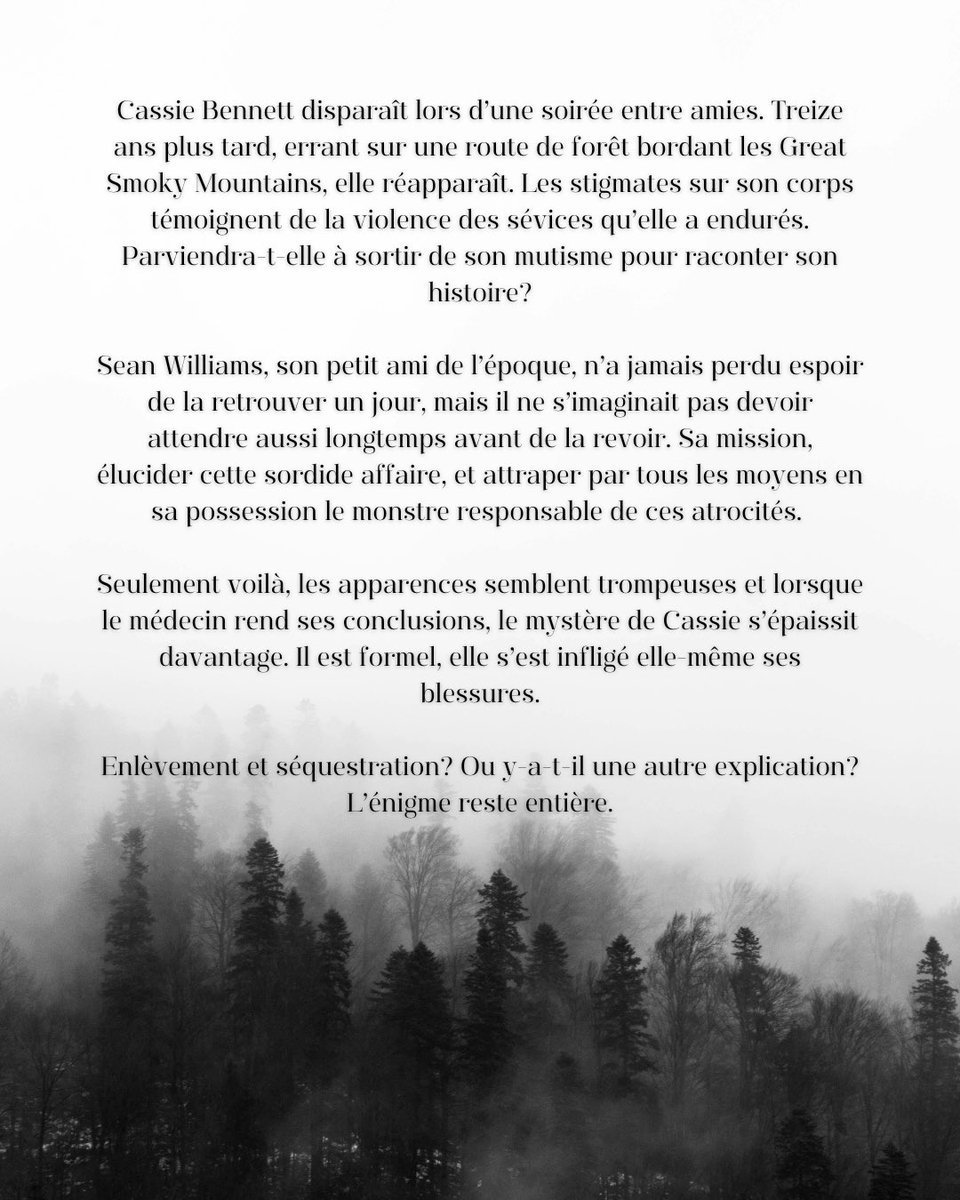 Le mystère Cassie Bennett est disponible sur Amazon. 

Je vous partage le lien de la version numérique. 
amzn.to/3Z3wUDu

La version broché est aussi disponible pour les inconditionnels du papier. 
amzn.to/3ZtS4fx

Âmes sensibles s’abstenir…