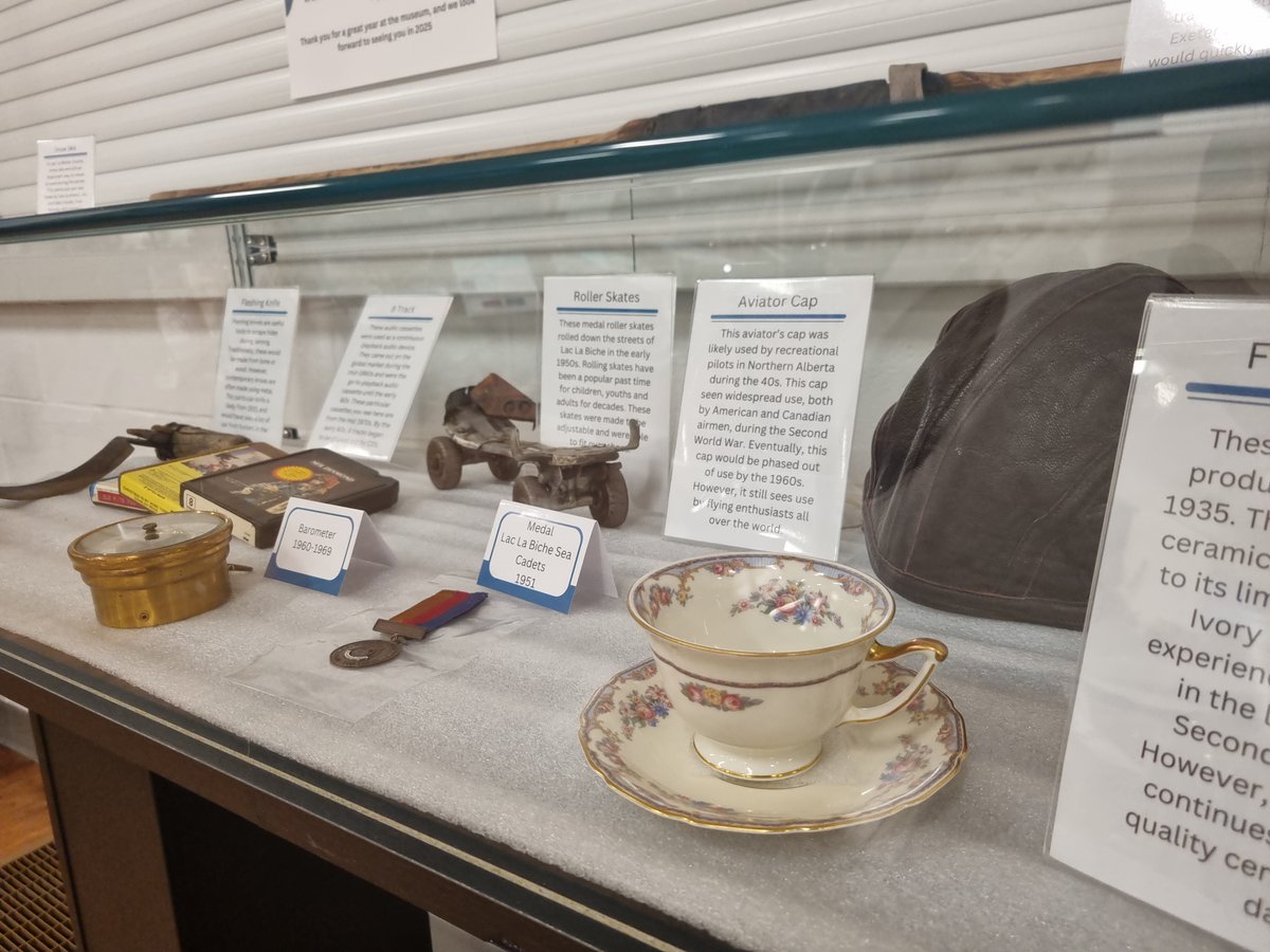 LLB_Museum's tweet image. 🚨 Exciting updates at the Lac La Biche Museum! Thanks to your support, our collection now holds nearly 4,000 artifacts! This year, we’ve added 300 new donations, including roller skates and vintage 8-tracks. Come check out our newest additions!
#LacLaBicheHistory #MuseumUpdates