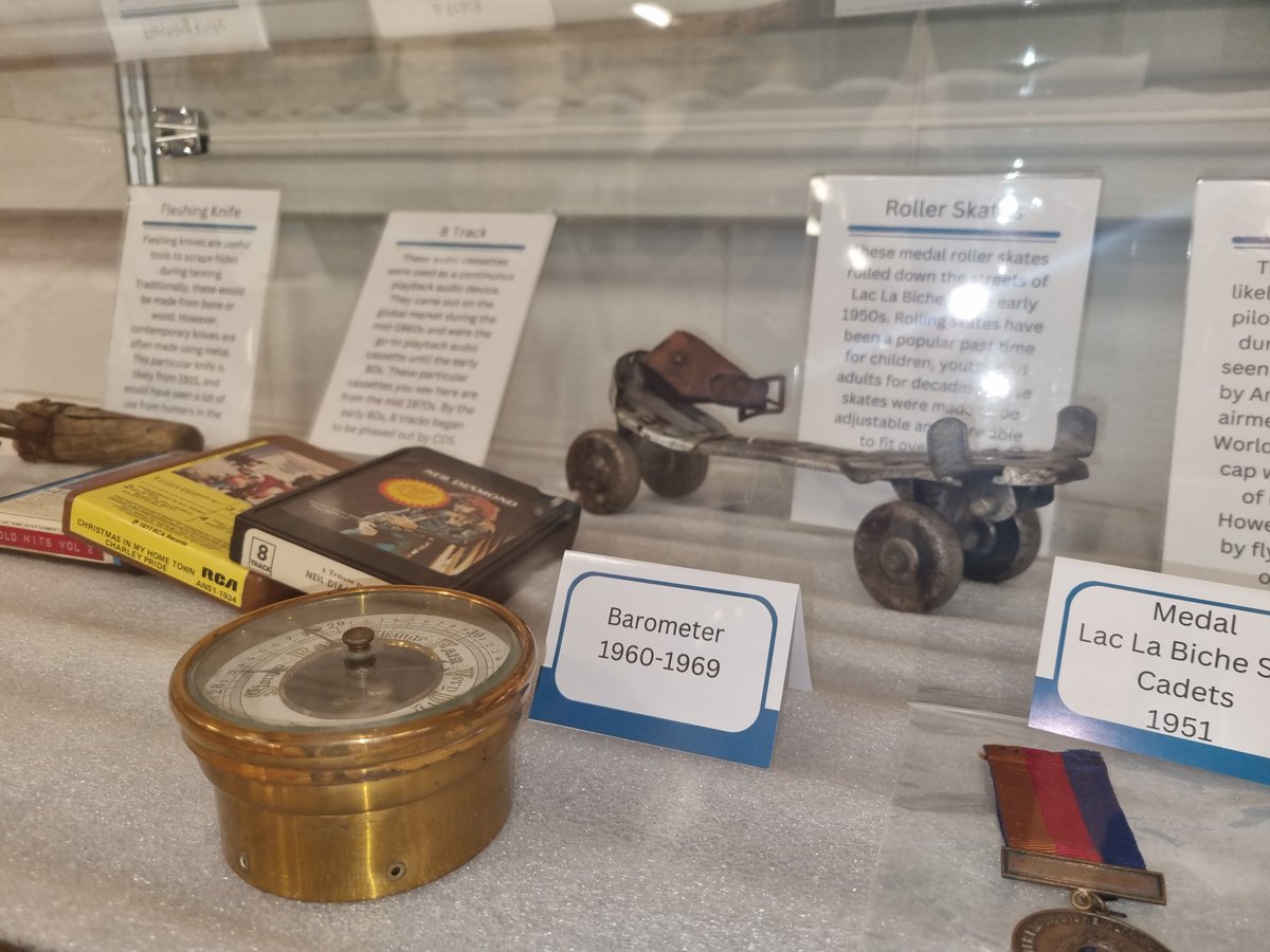 LLB_Museum's tweet image. 🚨 Exciting updates at the Lac La Biche Museum! Thanks to your support, our collection now holds nearly 4,000 artifacts! This year, we’ve added 300 new donations, including roller skates and vintage 8-tracks. Come check out our newest additions!
#LacLaBicheHistory #MuseumUpdates