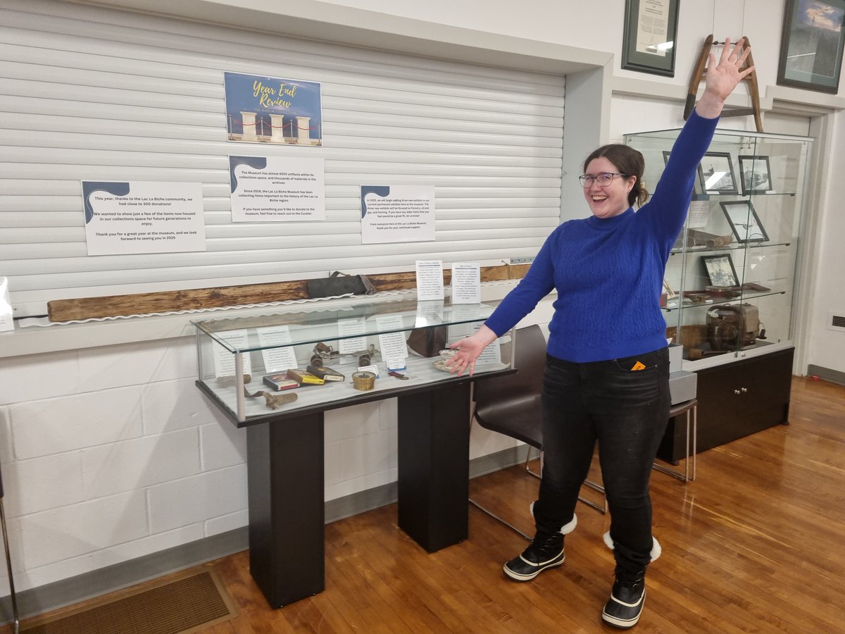 LLB_Museum's tweet image. 🚨 Exciting updates at the Lac La Biche Museum! Thanks to your support, our collection now holds nearly 4,000 artifacts! This year, we’ve added 300 new donations, including roller skates and vintage 8-tracks. Come check out our newest additions!
#LacLaBicheHistory #MuseumUpdates