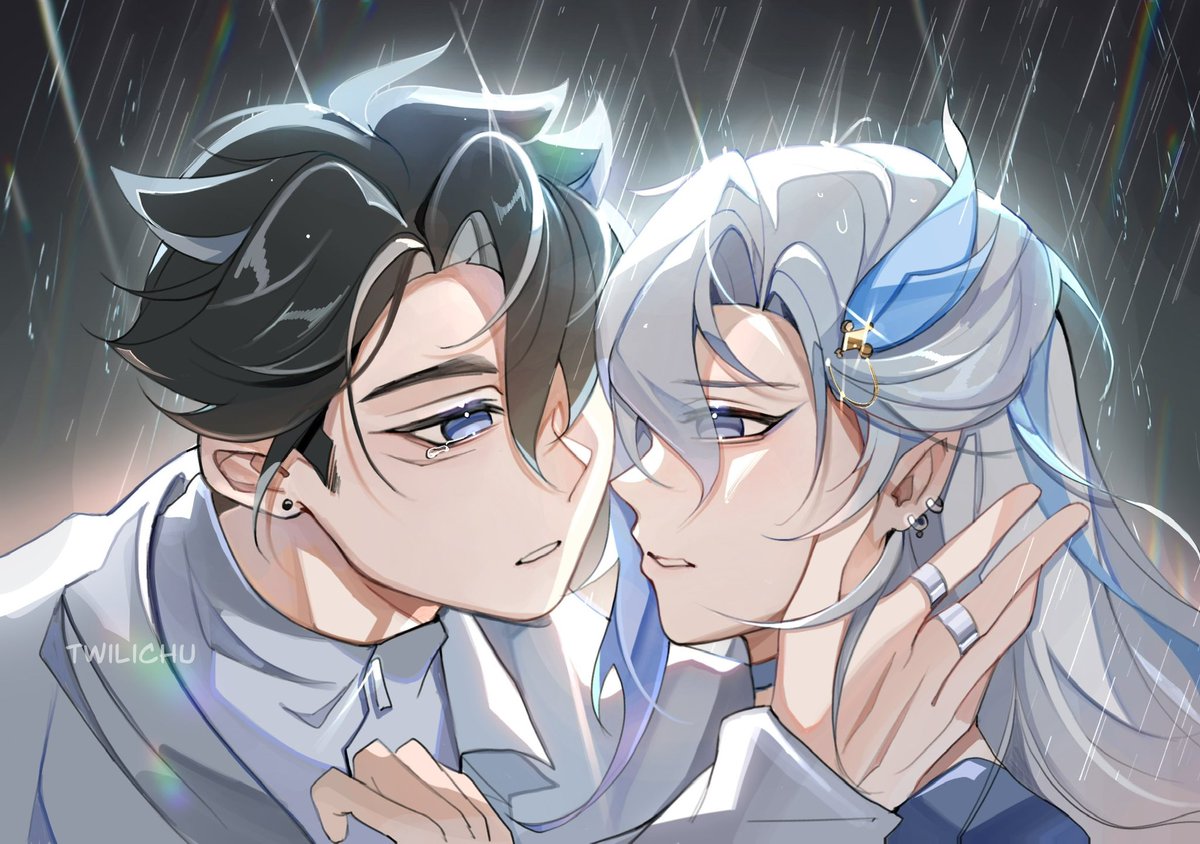 I don’t know if I love you…☔️ #wriolette #genshinimpact #alienstage