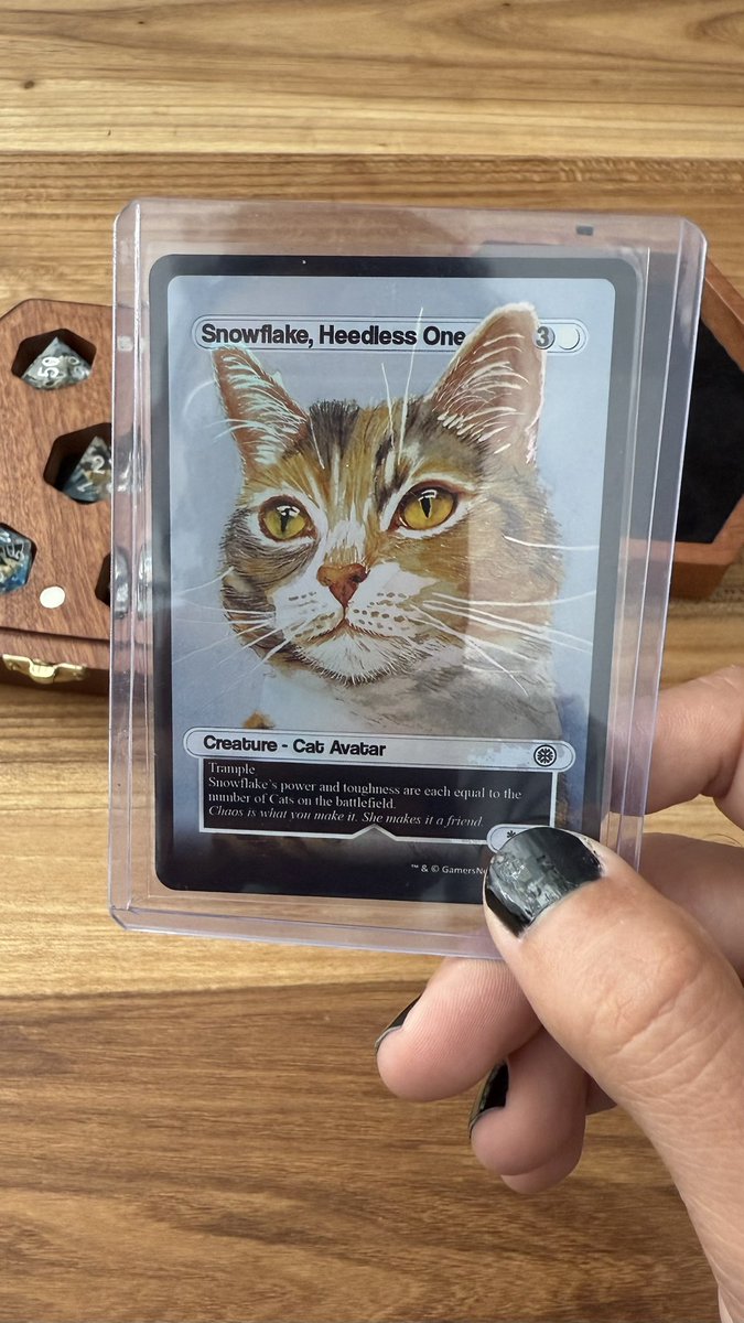 betzerra's tweet photo. Llegaron los dados de @GamersNexus 

Thank you! They’re amazing and they arrived fine to Argentina 🙏🖤🐈 https://t.co/OonBxFBVck