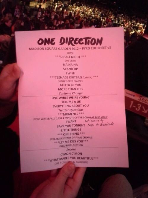 imagine having these setlists..