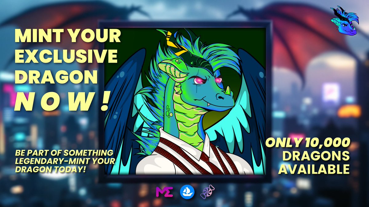 🚀 Mint Your Exclusive Dragon NOW! 🚀

We’re offering FREE mints to enrich The Very Dragons ecosystem. Only 1 per wallet to maintain exclusivity.

⏳ Only 10,000 Dragons Available

🔗  launchpad.heymint.xyz/mint/theverydr…

Be part of something legendary—mint your dragon today!

#nftmint