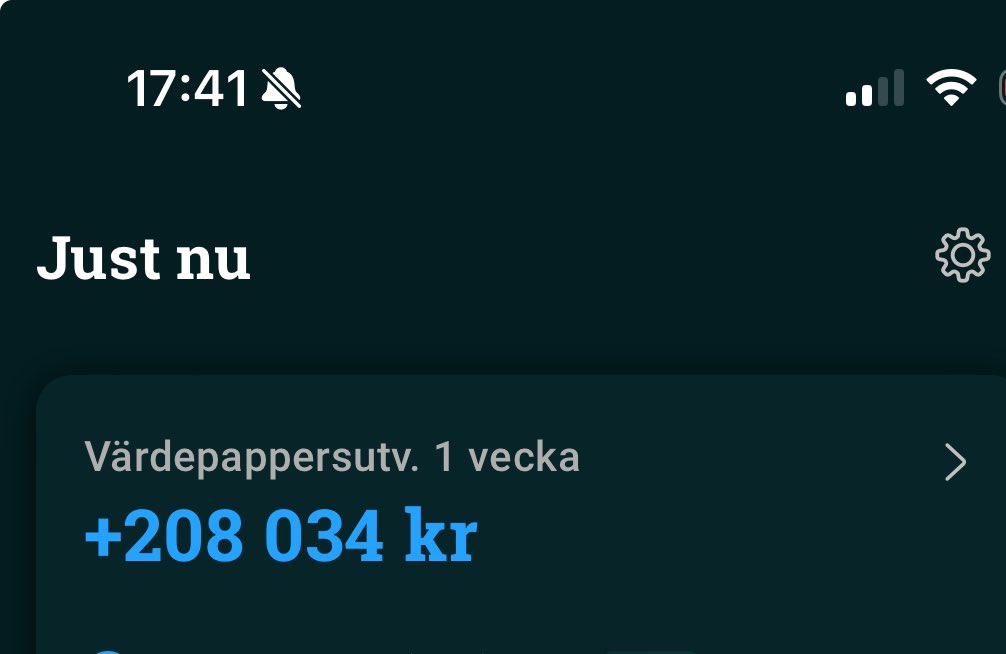 Är ingen björks invest men olagligt nöjd med veckans runk