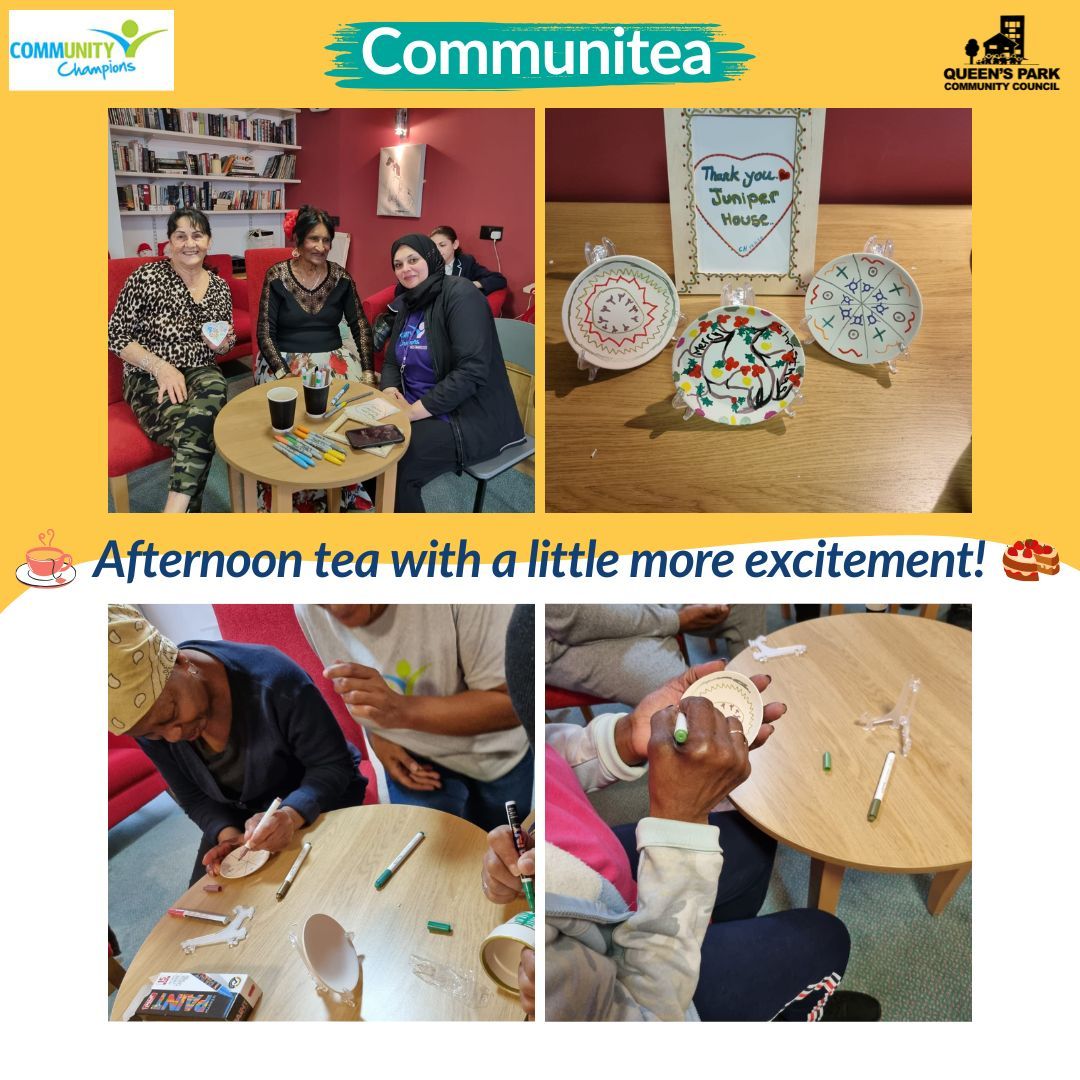 QPCouncil's tweet photo. #Throwback to our recent #Communitea event, where Mozart Community &amp; Maternity Champions joined us for porcelain painting, lunch &amp; social fun! 🎨🍴

Join our festive Communitea on Dec 17! Details: https://t.co/MYae1gdRg6 or call 020 8960 5644

#QueensPark #QPCC https://t.co/xU3ItctKPi