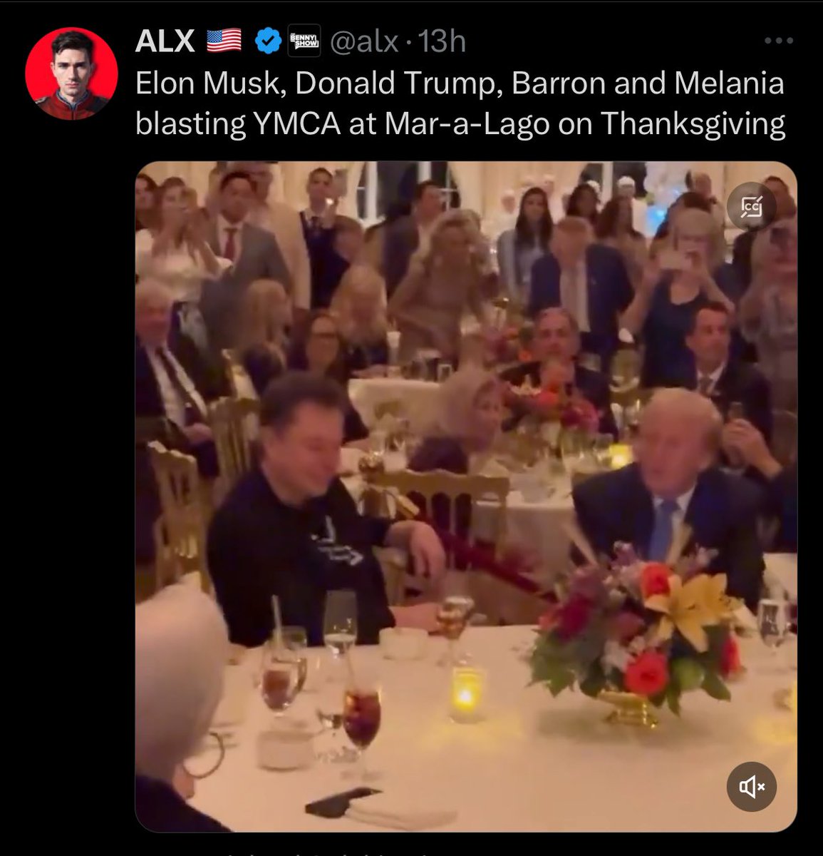 Elon Musk has like 23 kids from three different wives but he had to spend Thanksgiving with trump, Melania, his mom, and Barron trump because his kids fucking hate him. Just goes to show you: You can be the richest, most powerful man in the world and still be a fucking loser.