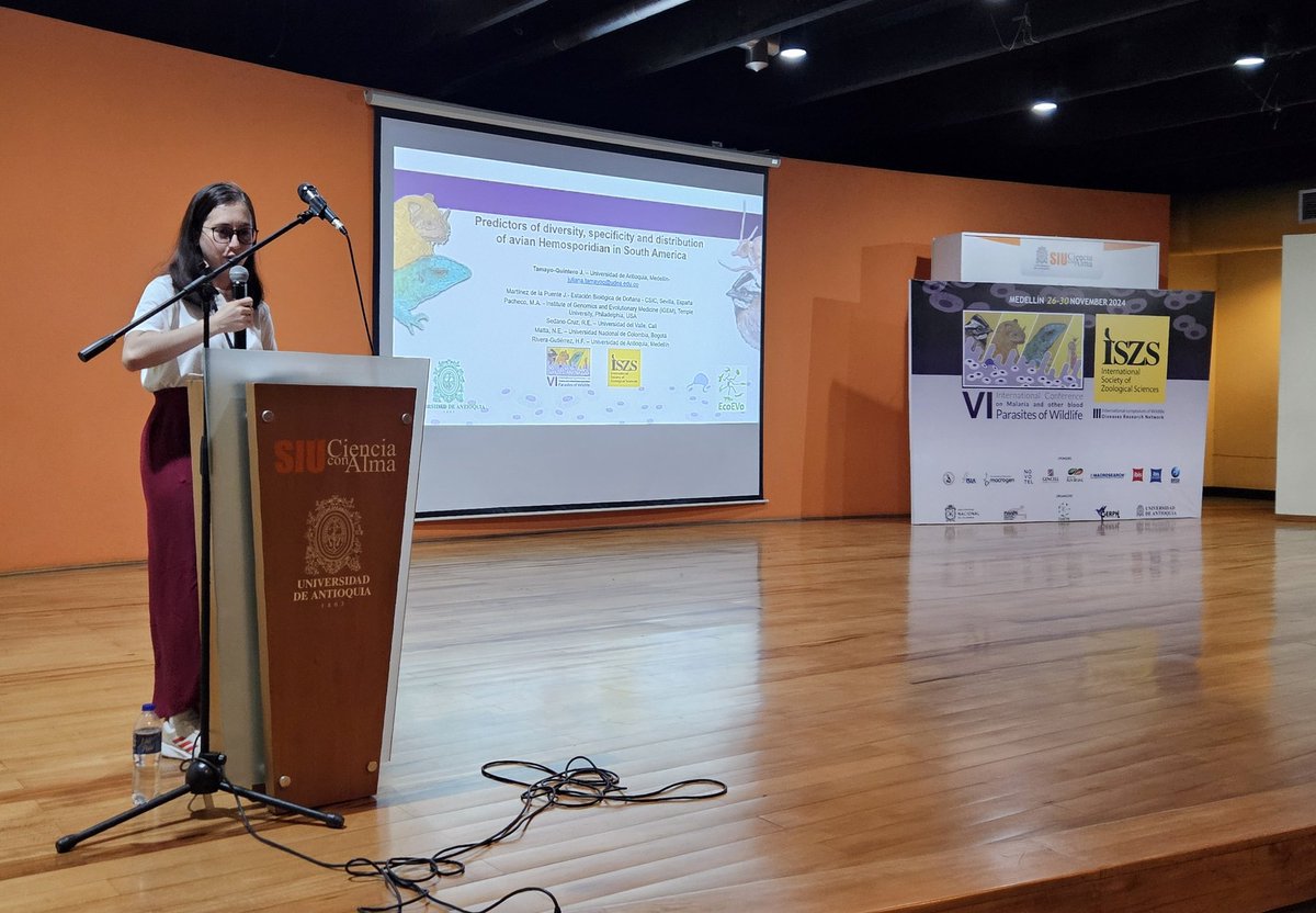 Our student <a href="/Julianatamayoq/">Juliana Tamayo</a> presentes results of her PhD!!! At <a href="/MalariaConf2024/">VI International Conference on Malaria</a> Nice talk!

<a href="/FCENUdeA/">Facultad de Ciencias Exactas y Naturales UdeA</a> 
<a href="/UdeA/">Universidad de Antioquia</a> 
<a href="/WIMANETscience/">WIMANET</a>