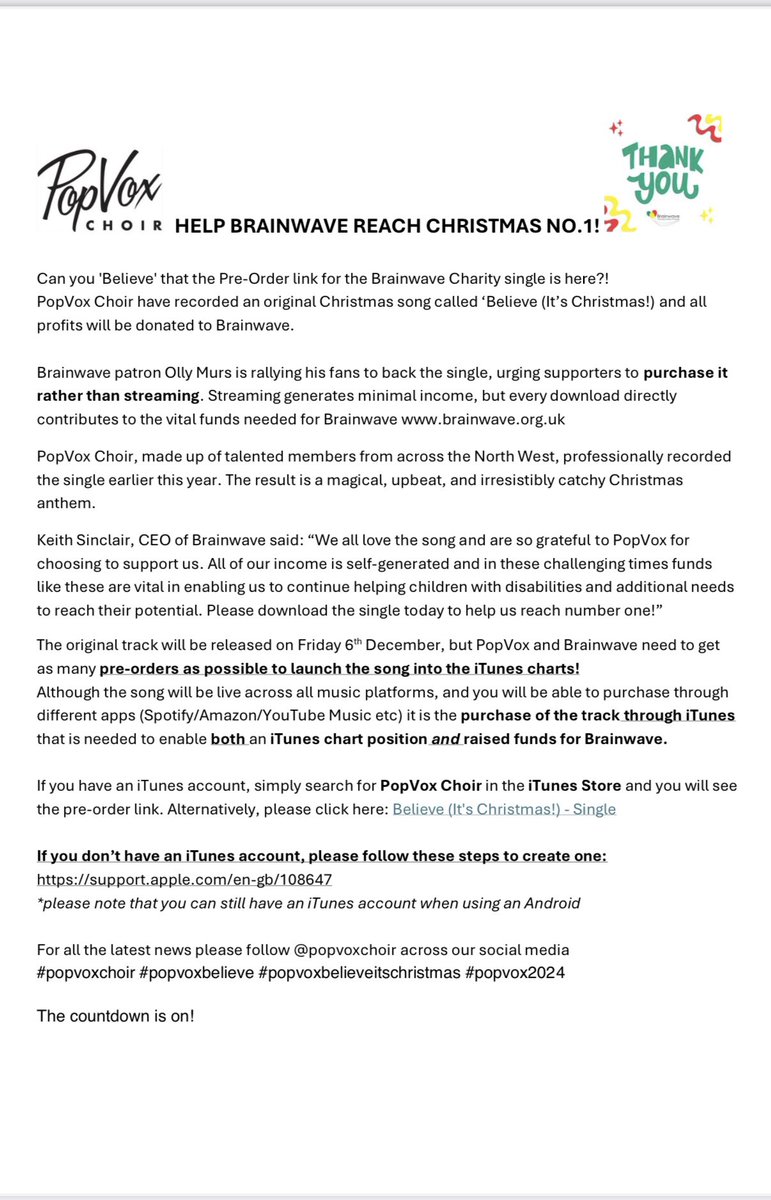 The choir I sing with is raising funds this Christmas for Brainwave Charity by releasing a Christmas single. Please have a read, and if you can spare £0.99p we’d be very grateful 🎵🎅🎄💜 <a href="/PopVoxChoir/">PopVox Choir</a>
