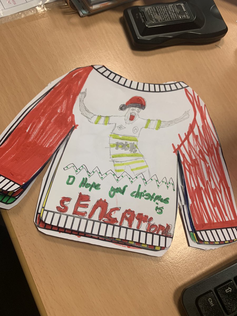 S3 Business getting into the Christmas spirit with designing their own Christmas jumpers 🎄🎅