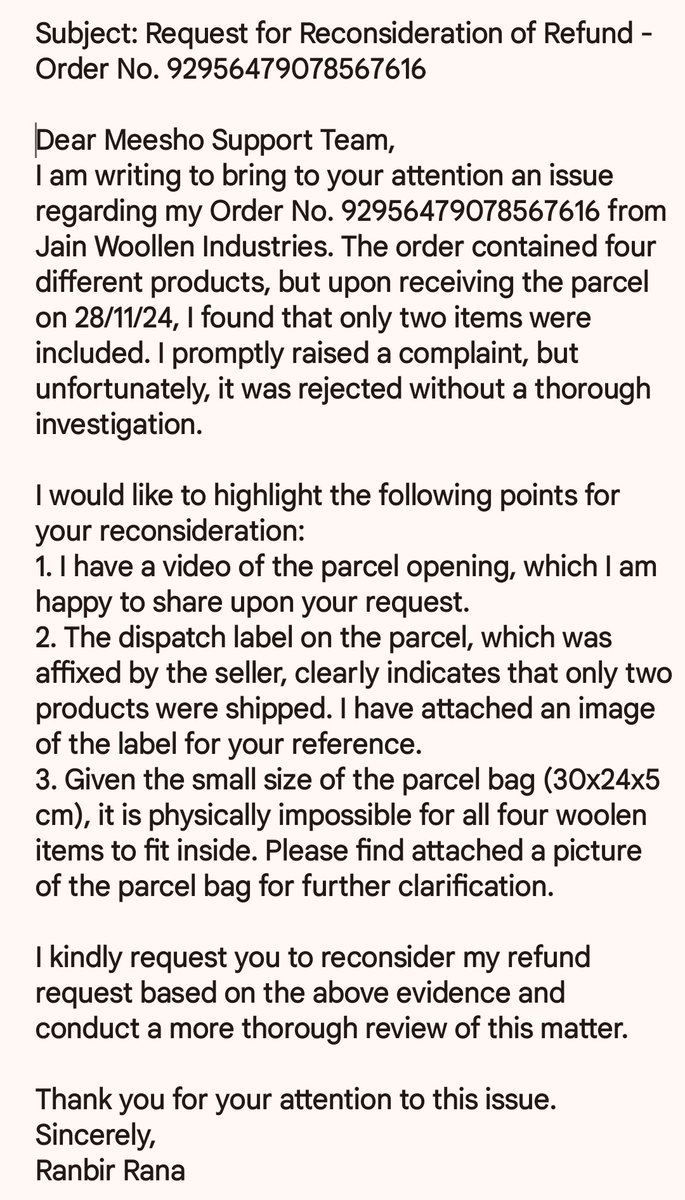 ranasworld's tweet photo. @meesho_support @Meesho_Official @Meesho_Official Fradulent practice of Meesho. Received only 2 product out of 4 product in parcel, but refund request rejected by meesho without any thorough investigation. https://t.co/wfn1YR8kfQ