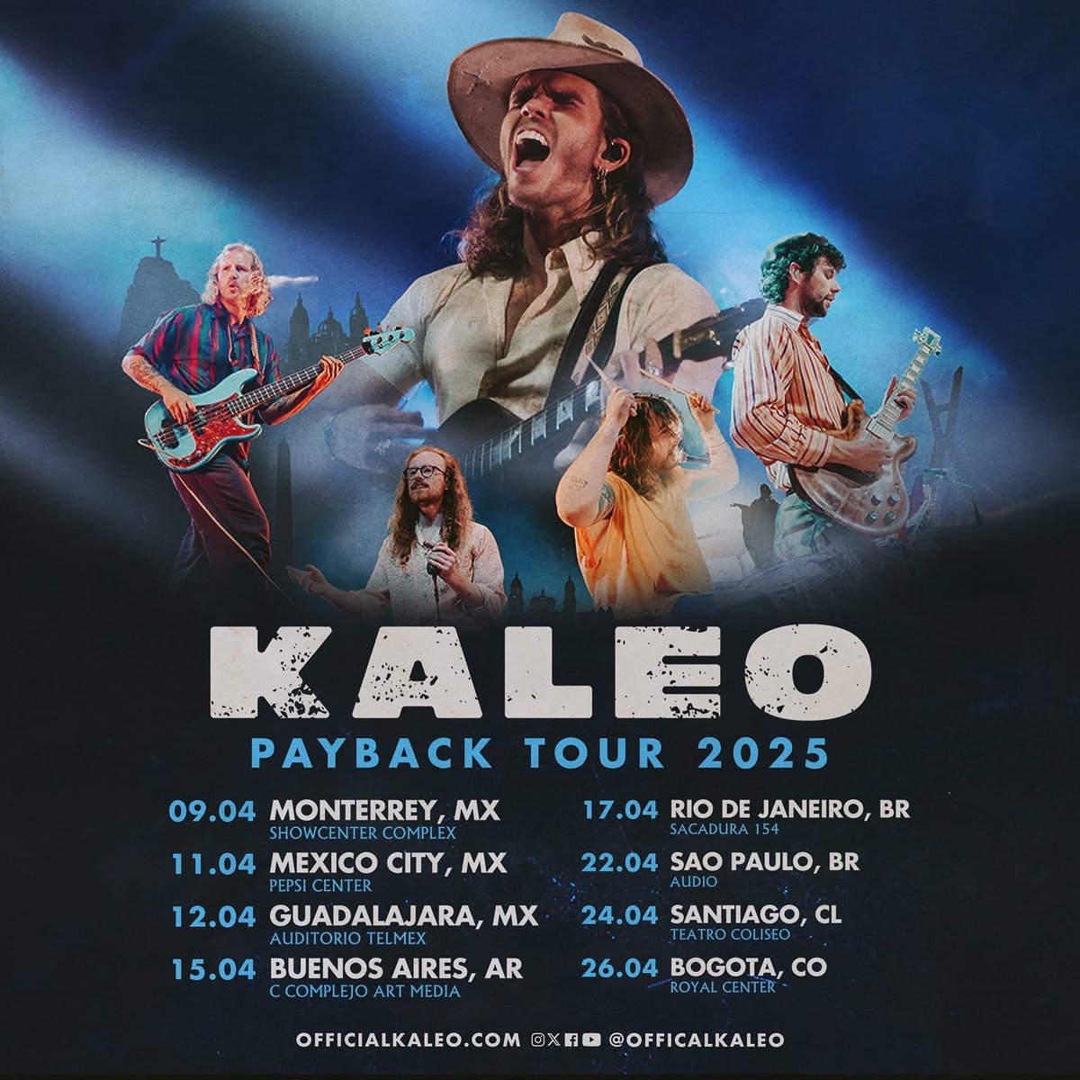 officialkaleo's tweet photo. Mexico, South America.. tickets are on sale now! 

🎫: https://t.co/7xVscKLgDR https://t.co/CHFbSRjFSg