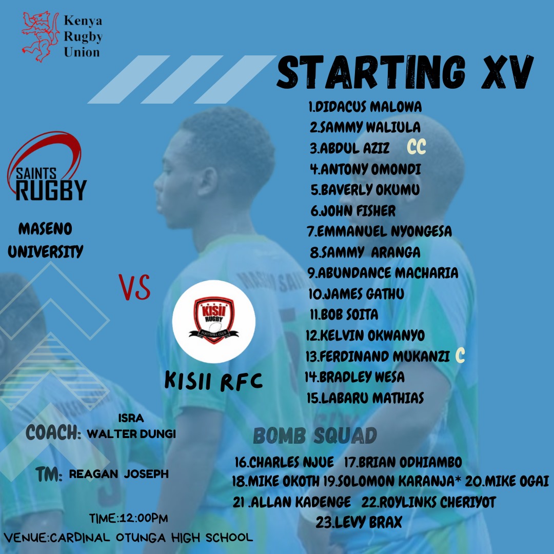 rugbaehooker's tweet photo. The equator lads are on for an Action Saturday facing rivals Kisii RFC at Otunga Grounds💪
#lonelyat the top
#masenosaints
#uglybwoys https://t.co/jF8bFR6BgK
