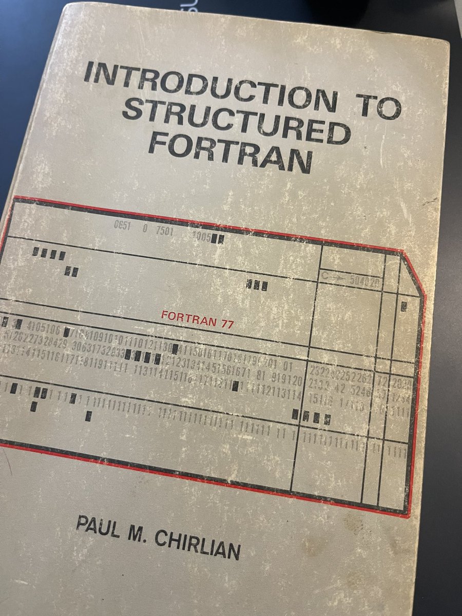 cogliano's tweet photo. Time to let this book go? #FORTRAN #FORTRANForever https://t.co/ZRCIaqJVen