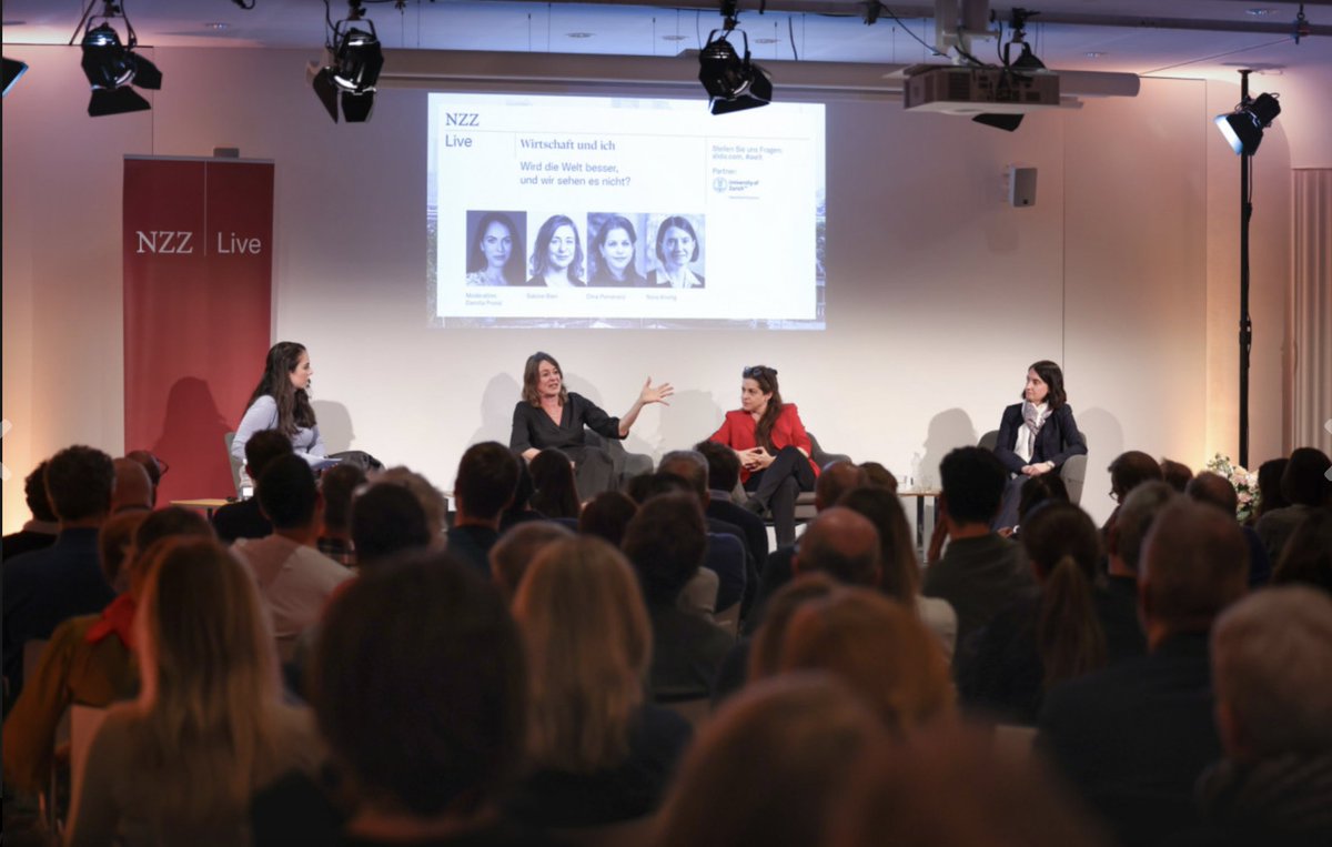 DinaPomeranz's tweet photo. Es war spannend, auf dem @NZZ live Podium mit @sabinbieri und @NoraKronig über globale Armutsreduktion, Entwicklungszusammenarbeit und "Weltverbesserung" zu diskutieren. https://t.co/favVa1ETKL