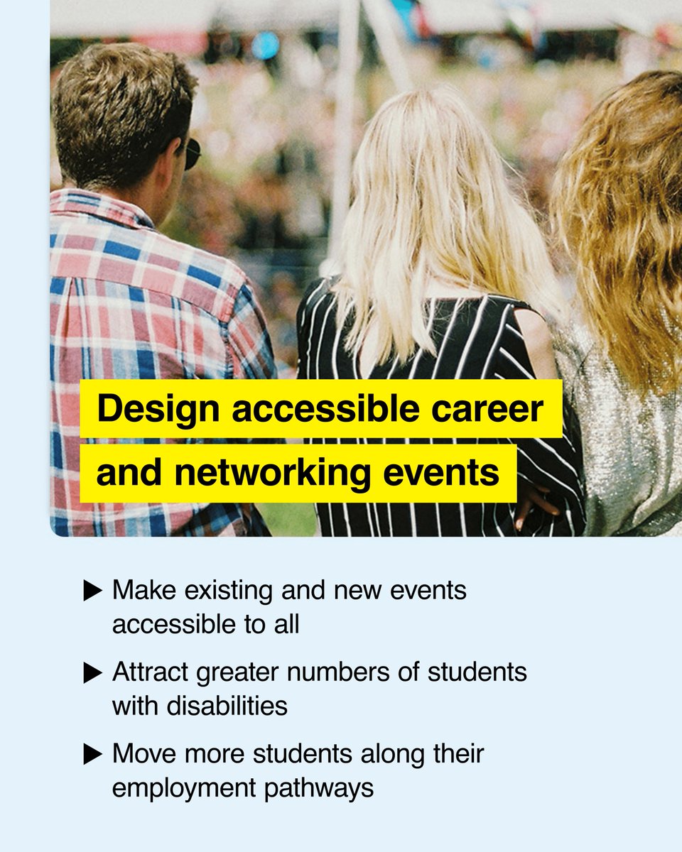 CUAccessibility's tweet photo. Champion change and close the employment gap with the Field Guide. It supplies research-based
practices, tools and resources your school can use to support students with disabilities as they
pursue employment. 

Start now: https://t.co/LHx3hk3cH9 

#StudentSuccess https://t.co/7egANh4am1