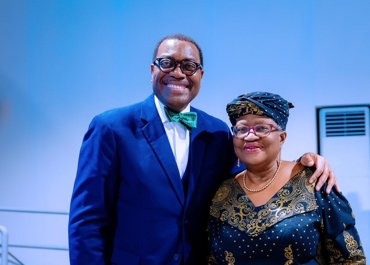 Hearty congratulations to my dear big Sis ⁦<a href="/NOIweala/">Ngozi Okonjo-Iweala</a>⁩ on her re-election for second term as Director General of the World Trade Organization ⁦<a href="/wto/">WTO</a>⁩! I wish you continued success in your second term. 💕⁦