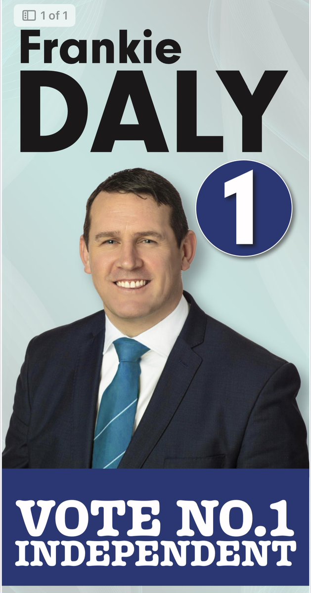 Cllr Frankie Daly tweet media