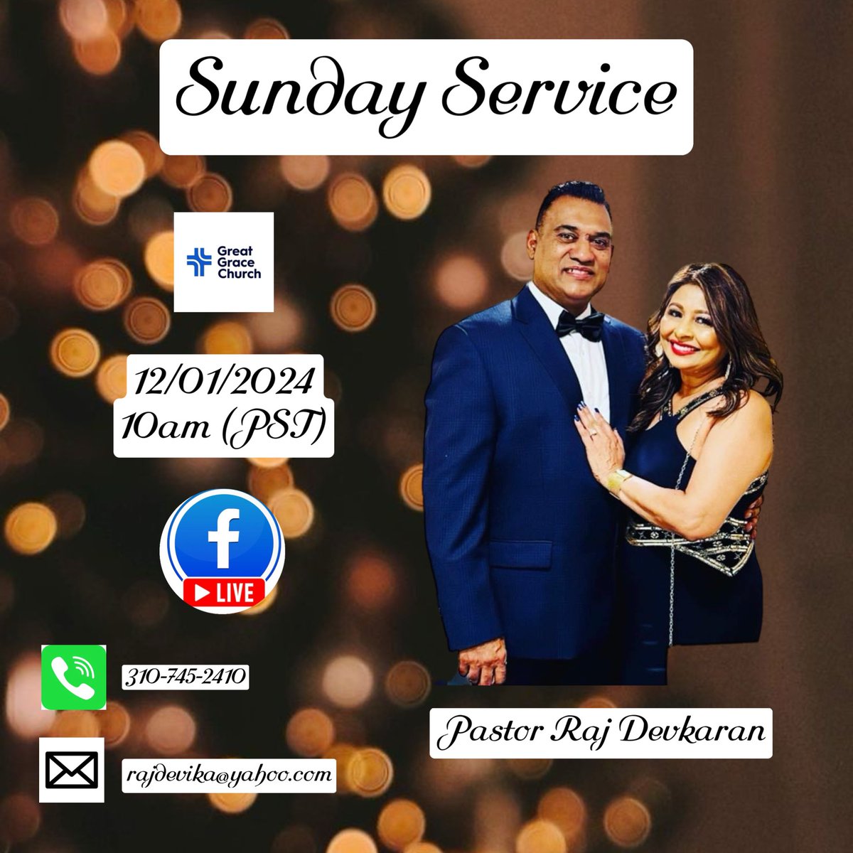 GGChurch433's tweet photo. Join us for SUNDAY SERVICE through Facebook Live (Great Grace Church). You will be equipped and empowered with a new and life changing message by @rajdevika entitled: “Building Accurately (Part 5)!” We look forward to having you. God bless you! https://t.co/cSJ1P9CF25