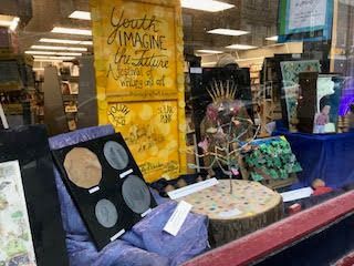 The countdown is on… the #YIF Festival exhibition opens in 3 days! 💫 These beautiful pieces were a few of the amazing art works from the Youth Imagine the Future festival in 2023, on display at Novel Idea. This year, we will have 150+ inspiring pieces! ✨ Dec 3-15 at <a href="/KSOAygk/">Kingston School of Art & Window Art Gallery</a>!