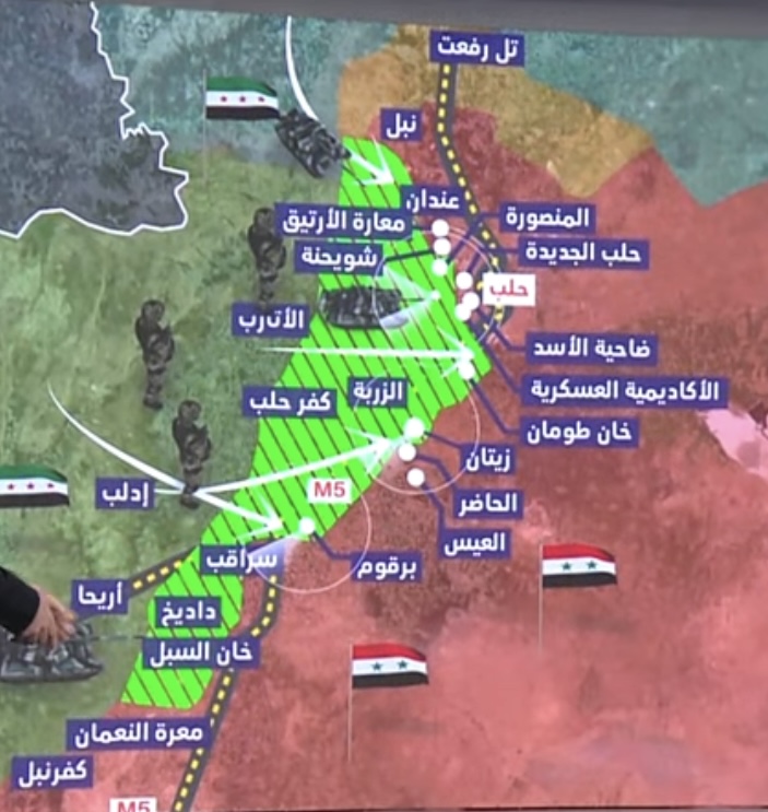 مقالي: أردوغان يفتح "معركة حلب"... لماذا الآن؟ ما مواقف الأسد وبوتين وخامنئي؟

- شنت "هيئة تحرير الشام" وفصائل مسلحة، مدعومة من تركيا، هجوما مفاجئا شمال غربي سوريا وصولا إلى مدينة حلب ثاني أكبر مدينة في البلاد، وذلك في أول تغيير لخطوط التماس بين "الدويلات الثلاث" في البلاد منذ