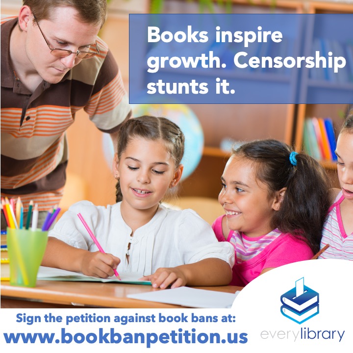 EveryLibrary's tweet photo. Take action against book bans at https://t.co/UzUkYn2U07 https://t.co/7nZtDNuaJ5