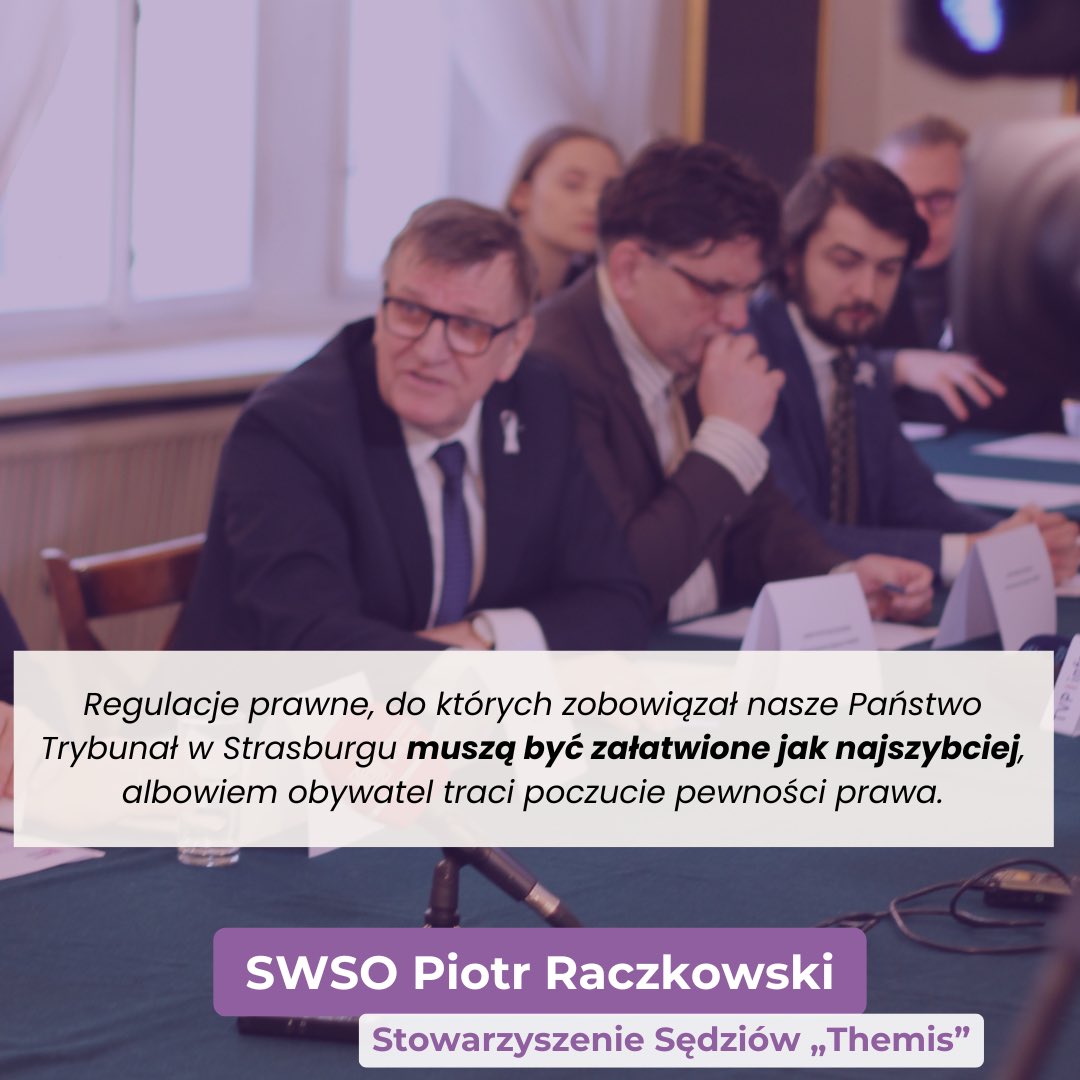WolneSady1's tweet image. Zasady pewności prawa oraz szybkości postępowania stanowią podstawowy element gwarancji wynikających z poszanowania praworządności.
Na aspekt ten podczas spotkania dot. wykonania wyroku Wałęsa p. Polsce wskazywali przedstawiciele stowarzyszeń sędziowskich ⤵️