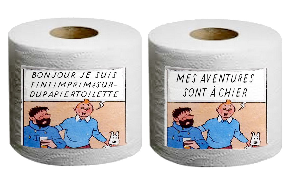 Debilotnik's tweet image. Une bien belle histoire de Tintimprimésurdupapiertoilette 🤦