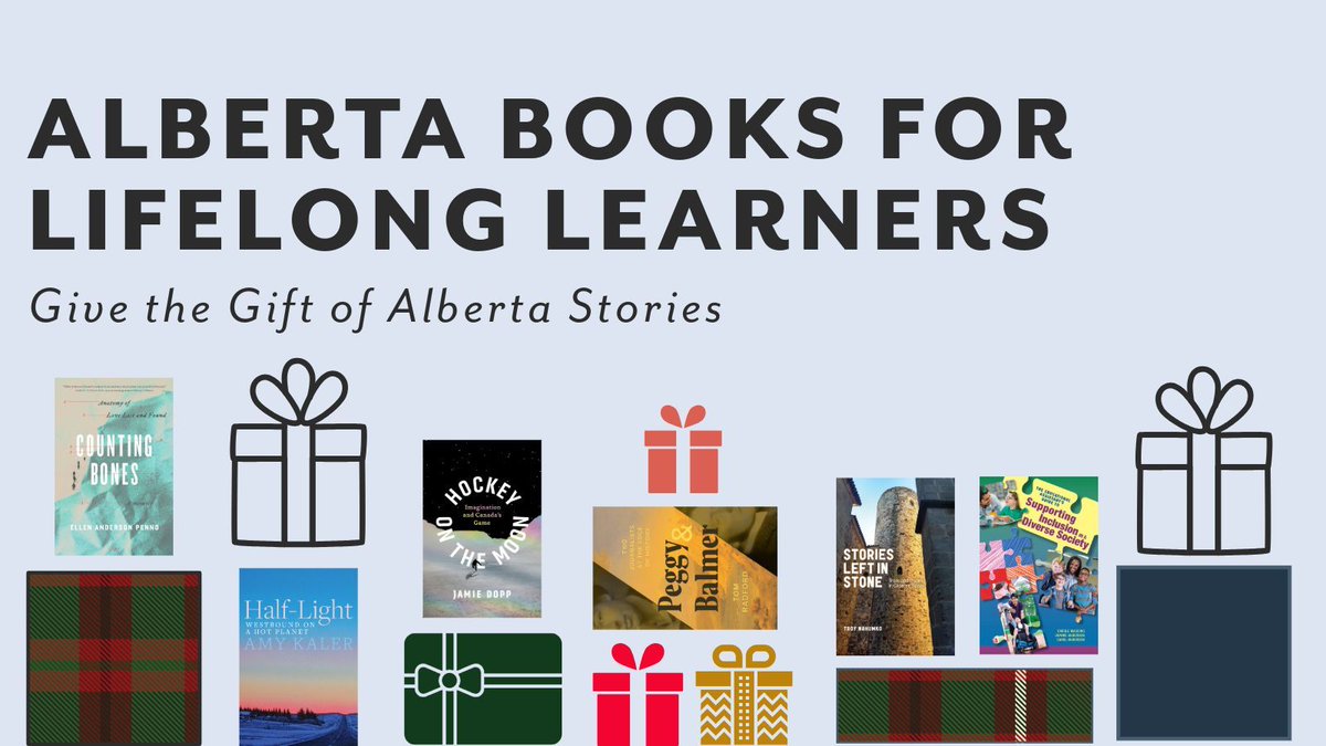WeReadAB's tweet photo. With topics ranging from sports theory to inclusive education— there is an #AlbertaBook perfect for the lifelong learner on your list. Check out our recommendations: https://t.co/Fil9CsgAWN

#GiftAlbertaStories #ReadAlberta https://t.co/YGynxtDFDu