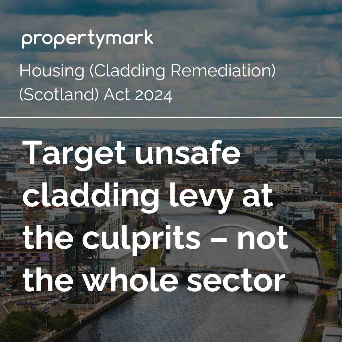 Propertymark (@propertymarkuk) on Twitter photo 👉 We are critical of the proposal to implement a Building Safety Levy on all developers. 
Charges should be directed to those responsible, and blameless residents should not pay a penny. 
Read more ▶️ow.ly/68GN50UcQAy 👉 We are critical of the proposal to implement a Building Safety Levy on all developers. 
Charges should be directed to those responsible, and blameless residents should not pay a penny. 
Read more ▶️ow.ly/68GN50UcQAy