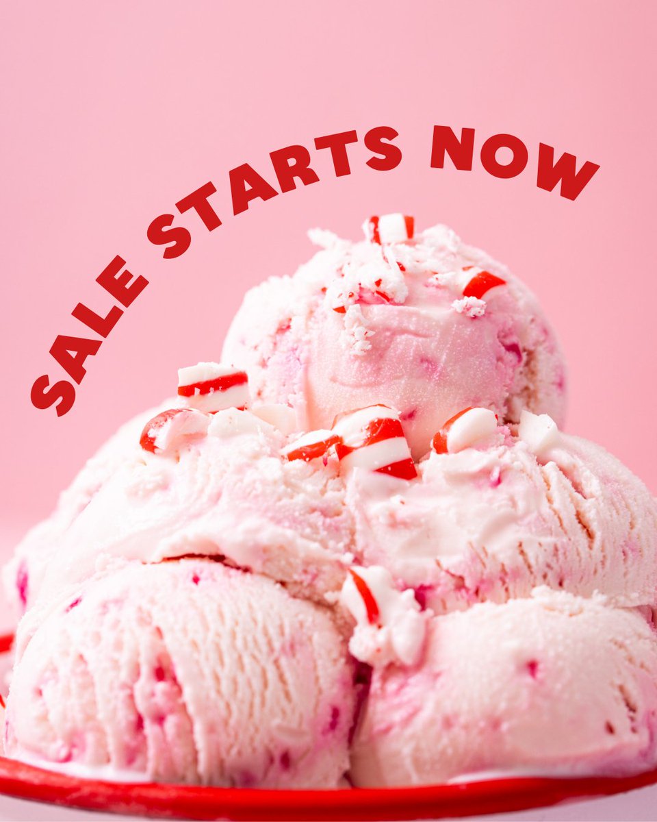 IT'S BLACK FRIDAY... 
⁠
💻️ ONLINE: Get FREE SHIPPING on all online orders, now through Cyber Monday! Free ground shipping will auto-apply at checkout!⁠
⁠
🍦 SCOOP SHOPS: Buy any 3 pints, get a 4th holiday flavor FREE at all of our scoop shop locations all weekend long!⁠