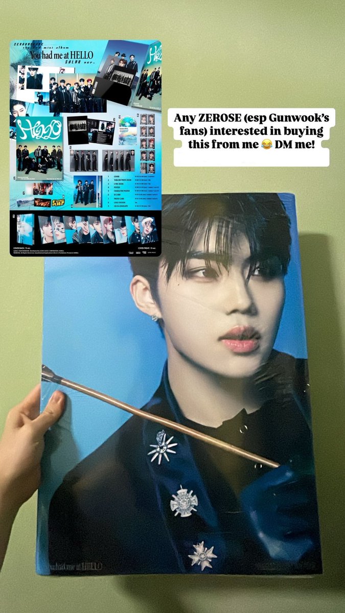 Karrineeeee's tweet photo. WTS [SEALED] ZEROBASEONE - You had me at HELLO (Solar Ver.) Gunwook cover

SG buyers only! DM if interested

#ZEROBASEONE #Gunwook https://t.co/yvpcMgaRRi
