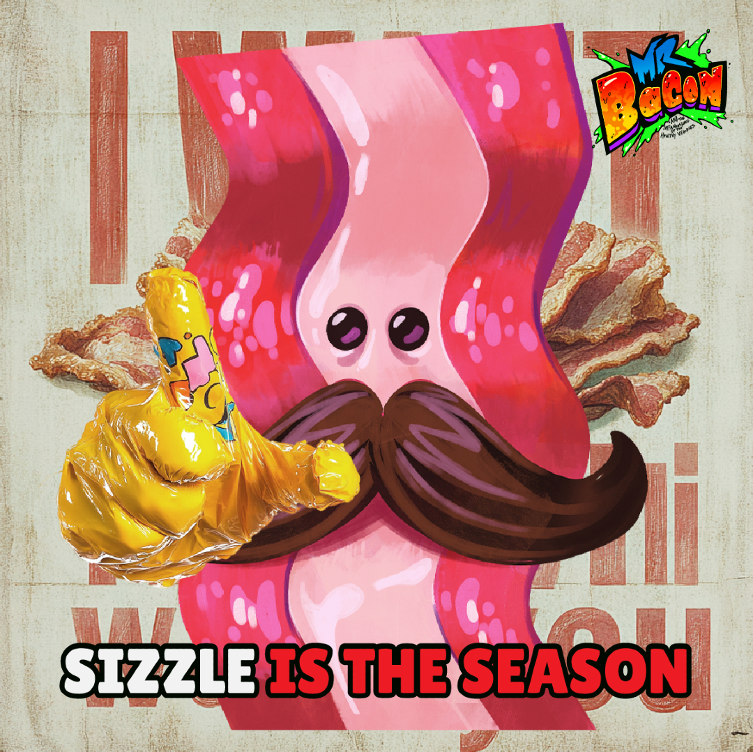 mrbacongame's tweet image. Mr. Bacon is coming to conquer cryptogaming in style. Join the fight against the vegetable army of Dr. Fizzy, level up, and collect epic rewards on the blockchain.

#BlockchainHero #MrBaconNFT #GameFiRevolution #MrBacon #SizzleIsTheSeason