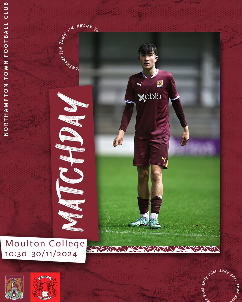 NTFC_Academy's tweet photo. 🙌 It's matchday!

We host Leyton Orient at Moulton College in the EFL Youth Alliance League this morning.

#ShoeArmy 👞 https://t.co/gVuvmWejSI